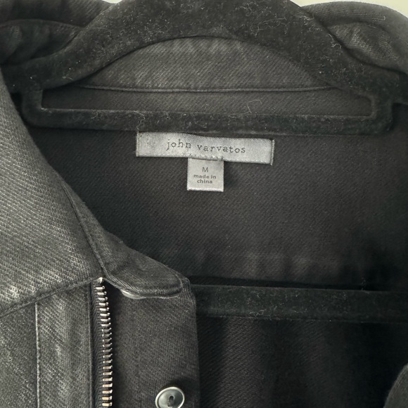 John Varvatos Black Shirt Jacket - Picture 3 of 4